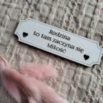 Tabliczka do makramy z HDF 10cm x 3cm  H59