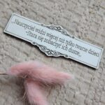 Tabliczka do makramy z HDF 15cm x 5cm H85