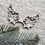 Skrzydełka do makramy drewniane 11cm x 4cm BN97