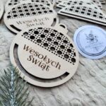 Bombka na choinkę makrama 8cm BN106