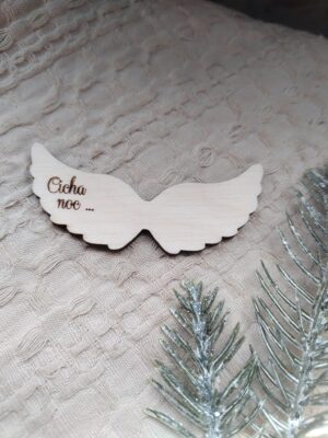 Skrzydełka do makramy drewniane 8cm x 3,5cm BN111