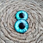 Oczy do maskotek kaboszony 30mm morskie O52