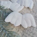 Skrzydełka do aniołka z makramy 8,5cmx4cm D9