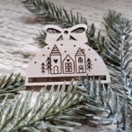 Baza do makramy półbombka zawieszka na choinkę BN116