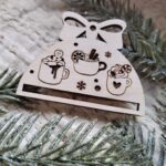 Baza do makramy półbombka zawieszka na choinkę BN120