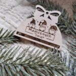 Baza do makramy półbombka zawieszka na choinkę BN119