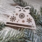 Baza do makramy półbombka zawieszka na choinkę BN117