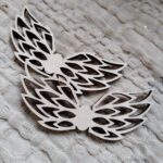 Skrzydełka do makramy drewniane 8cm x 3,5cm M94