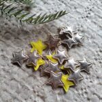 Gwiazdka do aniołka świątecznego z makramy 2,5cm D11