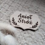 Drewniana tabliczka do makramy 8cmx5cm N198