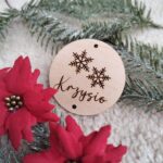 Bombka baza do chłosta + imię 6cm BN147 20 znaków