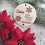 Bombka baza do chłosta + imię 6cm BN155 20 znaków