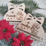 Baza do makramy półbombka na choinkę z imieniem BN158 20 znaków