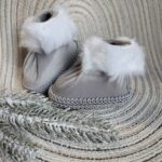 Buty do skrzatów i choinek szare B18