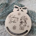 Bombka na choinkę makrama 10cm x 8cm BN160