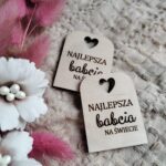 Drewniana tabliczka do makramy 5x4 cm DB4