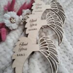 Skrzydełka drewniane do makramy 12 cm DB19