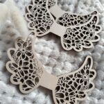 ULUBIONE Skrzydełka drewniane do makramy 12 cm s1