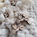 Dodatek do makramy gołąbek ze sklejki N502