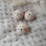 Drewniane główki do makramy króliczek B13