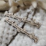 Drewniana tabliczka do makramy 15cmx3cm N508