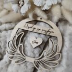 Baza do makramy podziękowanie ze sklejki 10cm + serce imię 10 znaków P68