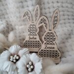 Zając z imieniem stojący na stół 10cmx5cm 10 znaków P70