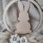 Drewniana baza do makramy 25cm Wielkanoc BAZ34