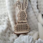 Zając stojący na stół wielkanocny 10cmx5cm W6