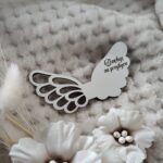 Skrzydełka do makramy z HDF 9cm x 4,5cm H121  35 znaków