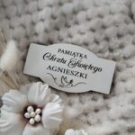 Tabliczka do makramy z HDF 9cm x 5cm H124  15 znaków