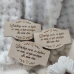 Drewniana tabliczka do makramy 6cmx3,5cm N513