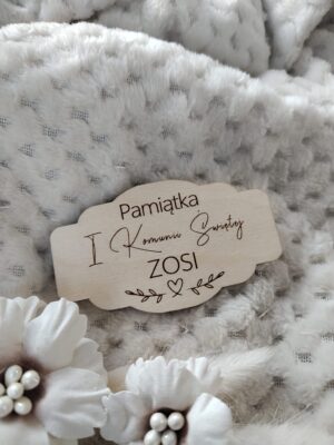 Drewniana tabliczka do makramy 8cmx3,5cm P77 15 znaków