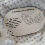 Baza do makramy ze sklejki Chrzest 14,5cmx10cm BAZ47