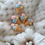 Lody kolorowe 2,5cm dodatek do makramy