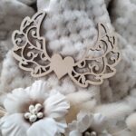 Skrzydełka do makramy drewniane 11cmx6,8cm M105