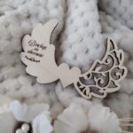 Skrzydełka do makramy drewniane 10cmx6cm M106