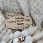 Drewniana tabliczka do makramy 9cmx4,5cm N520  35 znaków