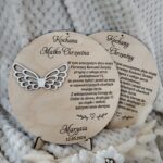 Baza do makramy ze sklejki Podziękowanie 19cm P83  35 znaków