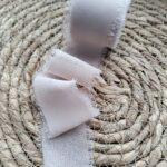 Wstążka limitowana ciemny beż na metry 1m T78