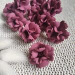 Kwiaty z foamiranu 3cm bordo K86
