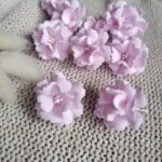 Kwiaty z foamiranu 3cm pudrowy róż K108