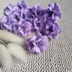 Kwiaty z foamiranu 3cm fiolet K87