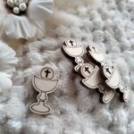 Dodatek do makramy kielich ze sklejki