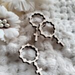 Różaniec dla aniołka scrapka do prac z makramy N220