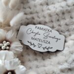 Tabliczka do makramy z HDF 8,5cm x 5cm H111  15 znaków