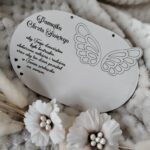 Baza do makramy Pamiątka Chrztu 14,5cm x 10cm HDF H152