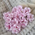 Zestaw 20 szt kwiatów z foamiranu od 1cm do 3,5cm różowe ZK2