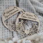 Baza do makramy ze sklejki Chrzest 12cm BAZ48