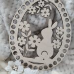 Drewniana baza do makramy 20cm Wielkanoc BAZ50